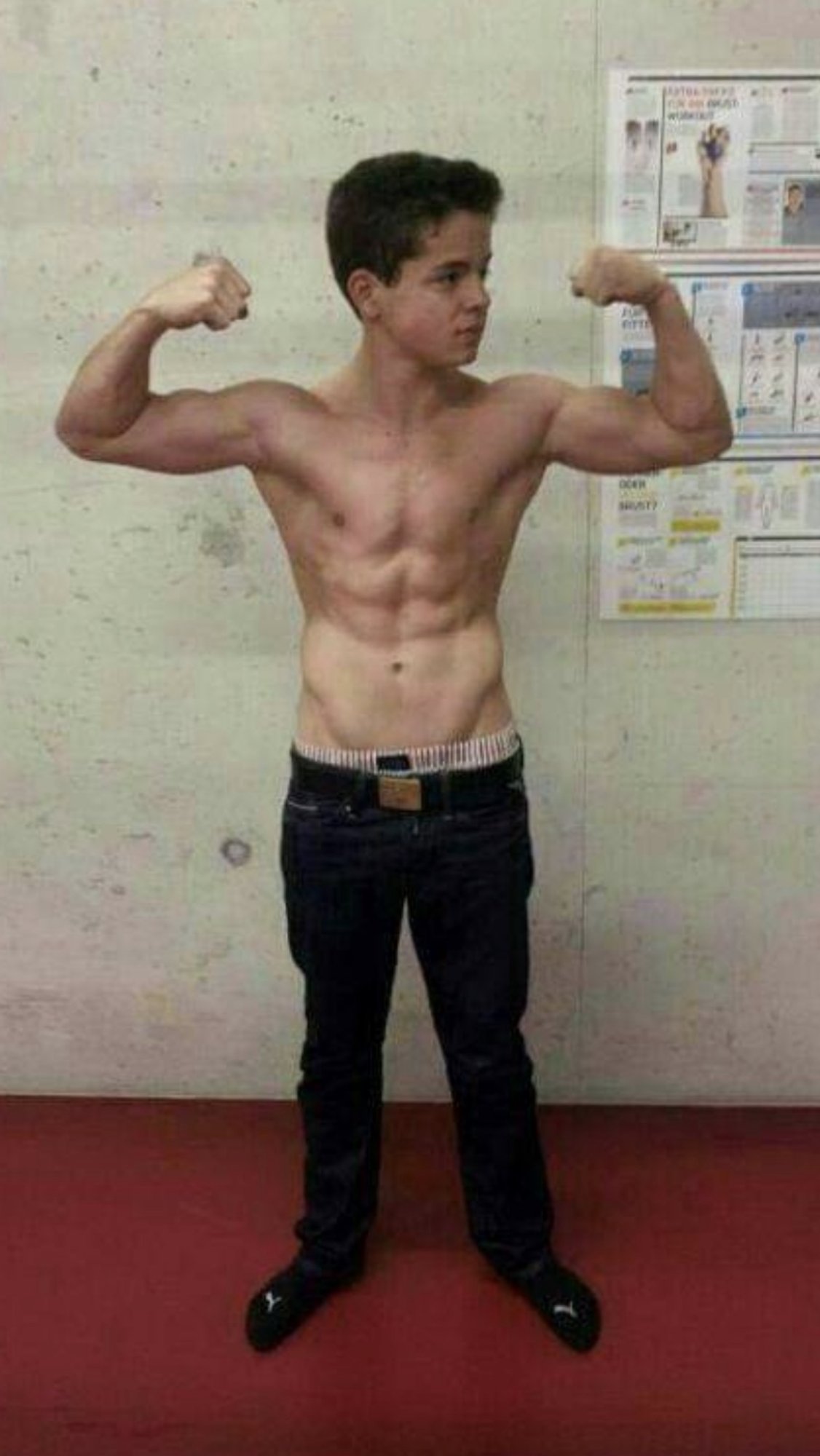 Yves Zwyssig mit 15 Jahren, die ersten Trainingsjahre